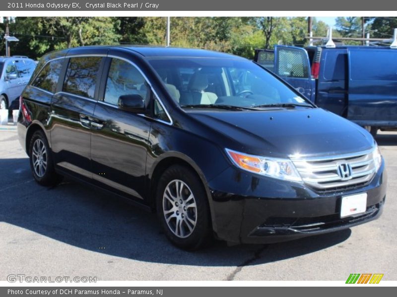 Crystal Black Pearl / Gray 2011 Honda Odyssey EX