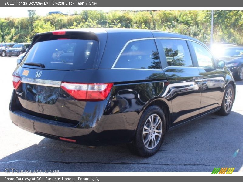 Crystal Black Pearl / Gray 2011 Honda Odyssey EX