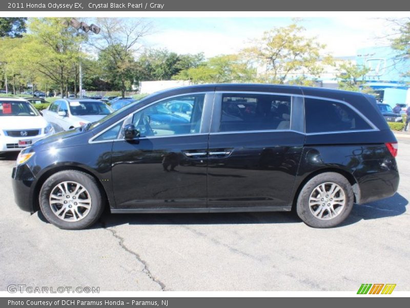Crystal Black Pearl / Gray 2011 Honda Odyssey EX