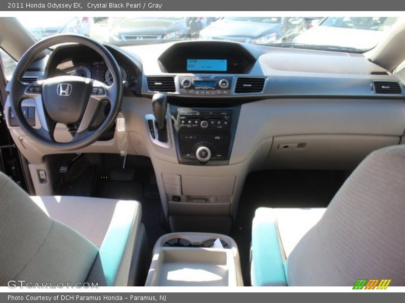 Crystal Black Pearl / Gray 2011 Honda Odyssey EX