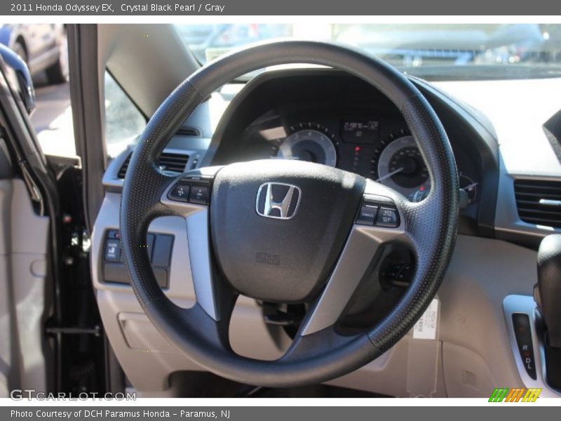 Crystal Black Pearl / Gray 2011 Honda Odyssey EX