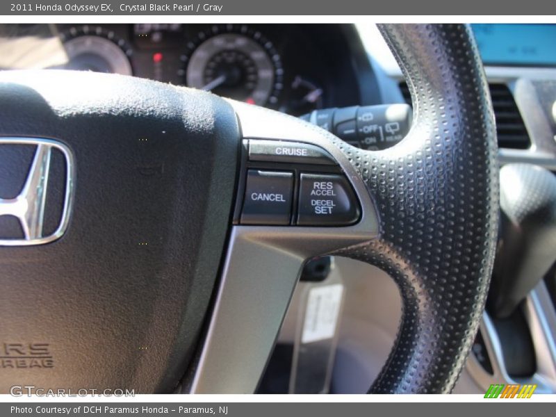 Crystal Black Pearl / Gray 2011 Honda Odyssey EX