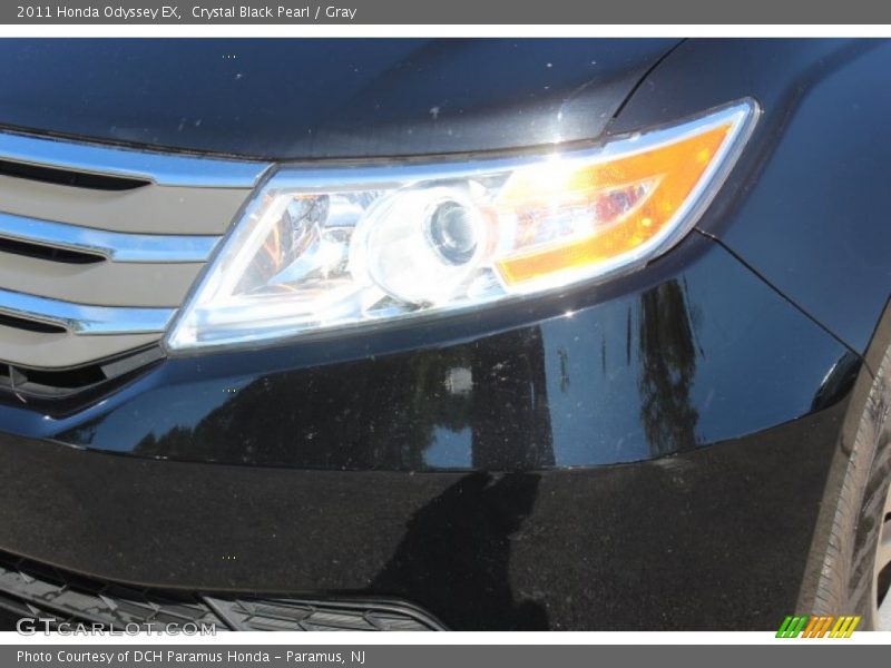 Crystal Black Pearl / Gray 2011 Honda Odyssey EX