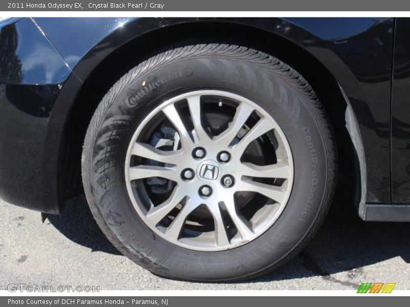 Crystal Black Pearl / Gray 2011 Honda Odyssey EX