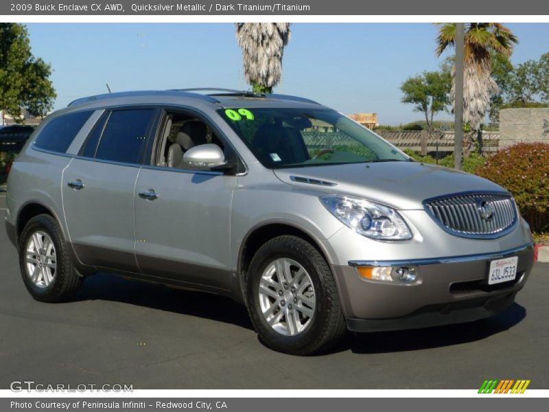 Quicksilver Metallic / Dark Titanium/Titanium 2009 Buick Enclave CX AWD