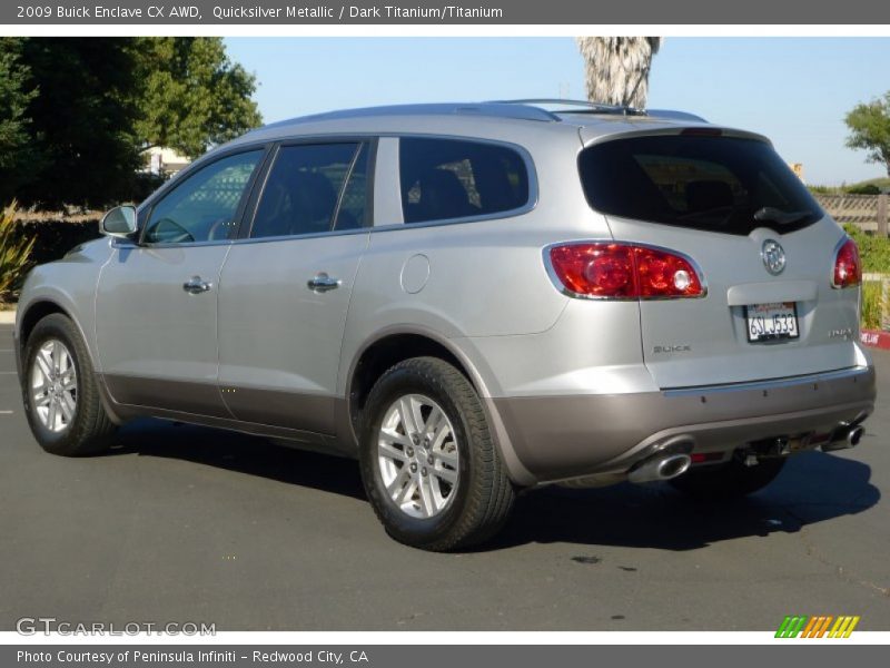 Quicksilver Metallic / Dark Titanium/Titanium 2009 Buick Enclave CX AWD