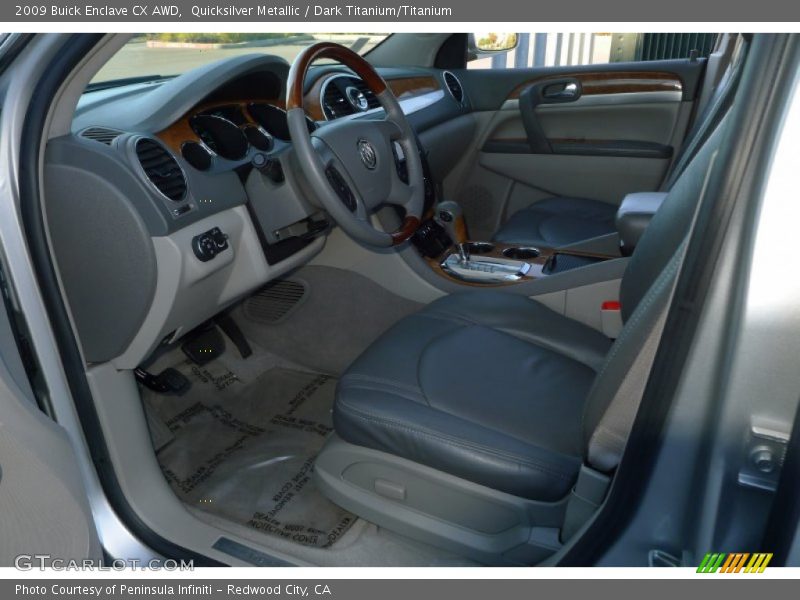 Quicksilver Metallic / Dark Titanium/Titanium 2009 Buick Enclave CX AWD