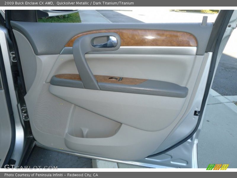 Quicksilver Metallic / Dark Titanium/Titanium 2009 Buick Enclave CX AWD