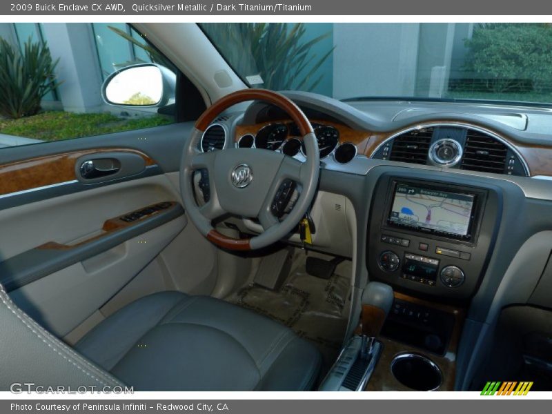 Quicksilver Metallic / Dark Titanium/Titanium 2009 Buick Enclave CX AWD