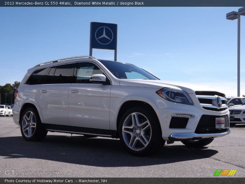 Diamond White Metallic / designo Black 2013 Mercedes-Benz GL 550 4Matic