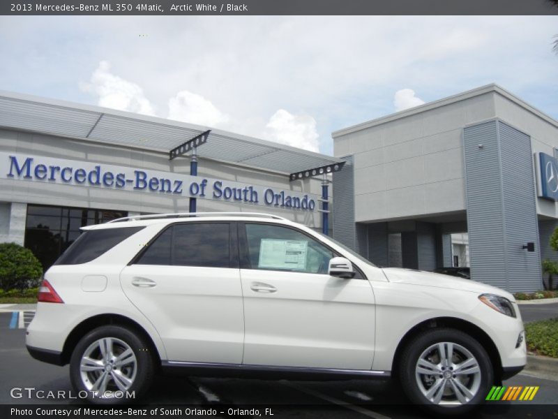 Arctic White / Black 2013 Mercedes-Benz ML 350 4Matic