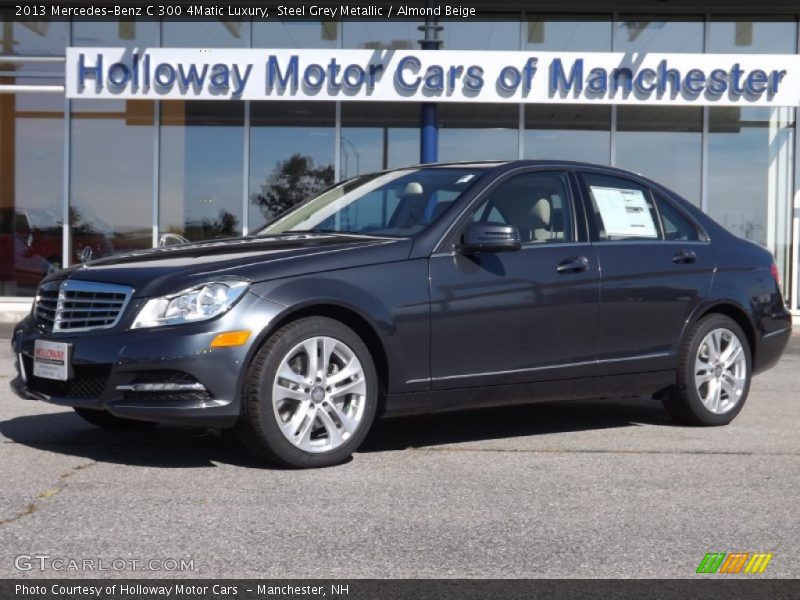 Steel Grey Metallic / Almond Beige 2013 Mercedes-Benz C 300 4Matic Luxury