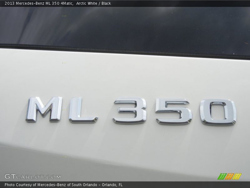 Arctic White / Black 2013 Mercedes-Benz ML 350 4Matic