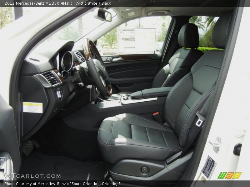 Arctic White / Black 2013 Mercedes-Benz ML 350 4Matic