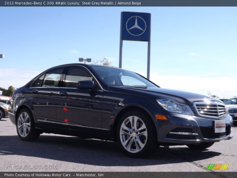 Steel Grey Metallic / Almond Beige 2013 Mercedes-Benz C 300 4Matic Luxury