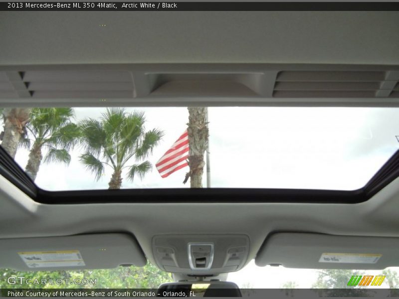 Arctic White / Black 2013 Mercedes-Benz ML 350 4Matic