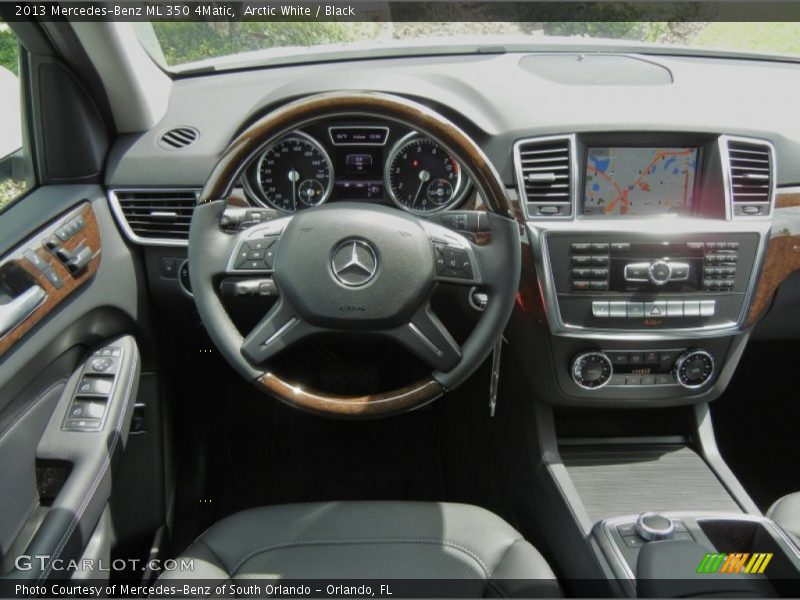 Arctic White / Black 2013 Mercedes-Benz ML 350 4Matic