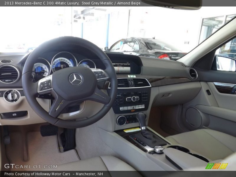 Steel Grey Metallic / Almond Beige 2013 Mercedes-Benz C 300 4Matic Luxury