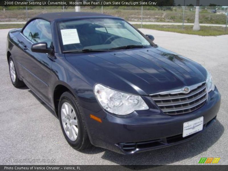 Modern Blue Pearl / Dark Slate Gray/Light Slate Gray 2008 Chrysler Sebring LX Convertible