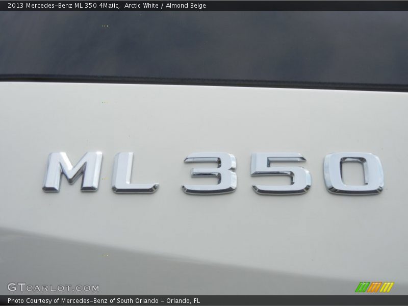 Arctic White / Almond Beige 2013 Mercedes-Benz ML 350 4Matic