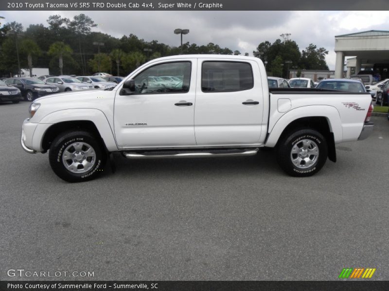 Super White / Graphite 2010 Toyota Tacoma V6 SR5 TRD Double Cab 4x4