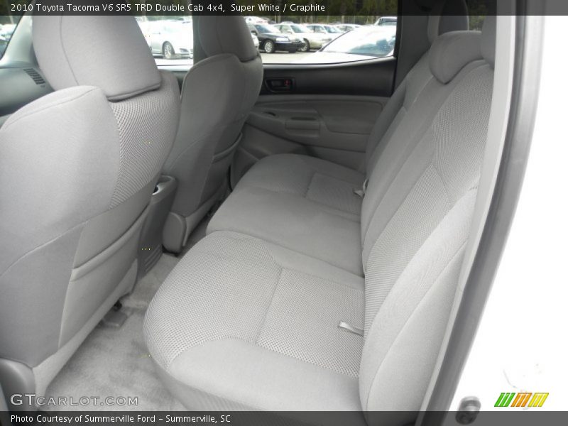 Super White / Graphite 2010 Toyota Tacoma V6 SR5 TRD Double Cab 4x4