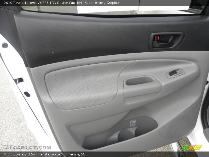 Super White / Graphite 2010 Toyota Tacoma V6 SR5 TRD Double Cab 4x4