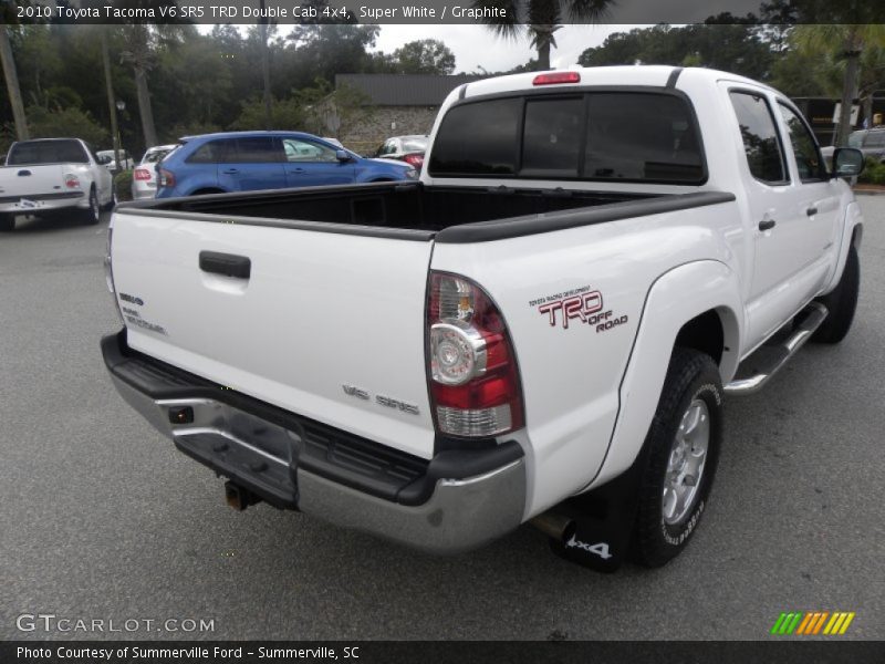 Super White / Graphite 2010 Toyota Tacoma V6 SR5 TRD Double Cab 4x4