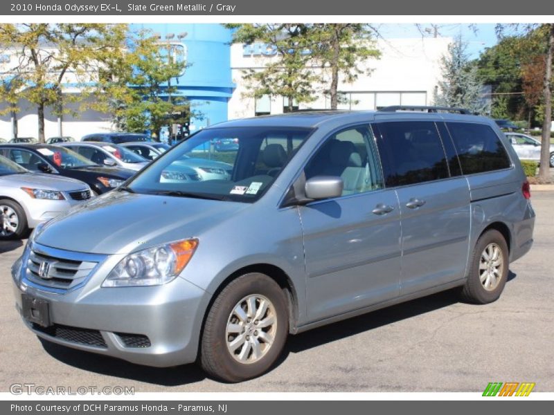 Slate Green Metallic / Gray 2010 Honda Odyssey EX-L
