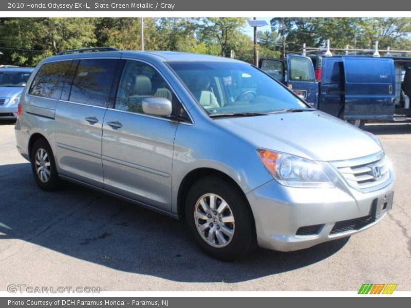 Slate Green Metallic / Gray 2010 Honda Odyssey EX-L