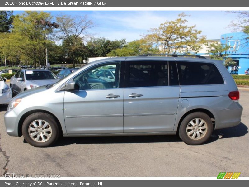 Slate Green Metallic / Gray 2010 Honda Odyssey EX-L