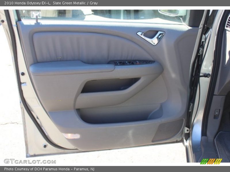 Slate Green Metallic / Gray 2010 Honda Odyssey EX-L