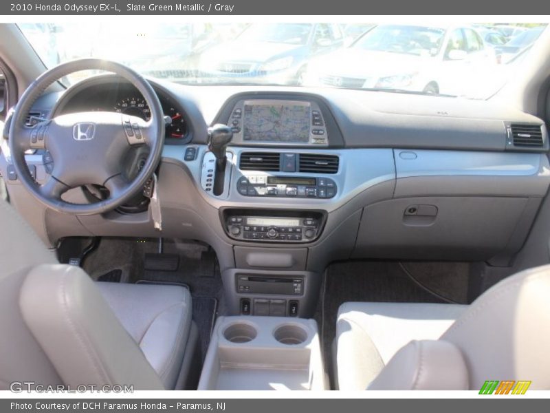 Slate Green Metallic / Gray 2010 Honda Odyssey EX-L