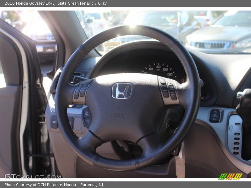 Slate Green Metallic / Gray 2010 Honda Odyssey EX-L