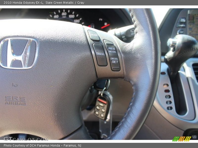 Slate Green Metallic / Gray 2010 Honda Odyssey EX-L