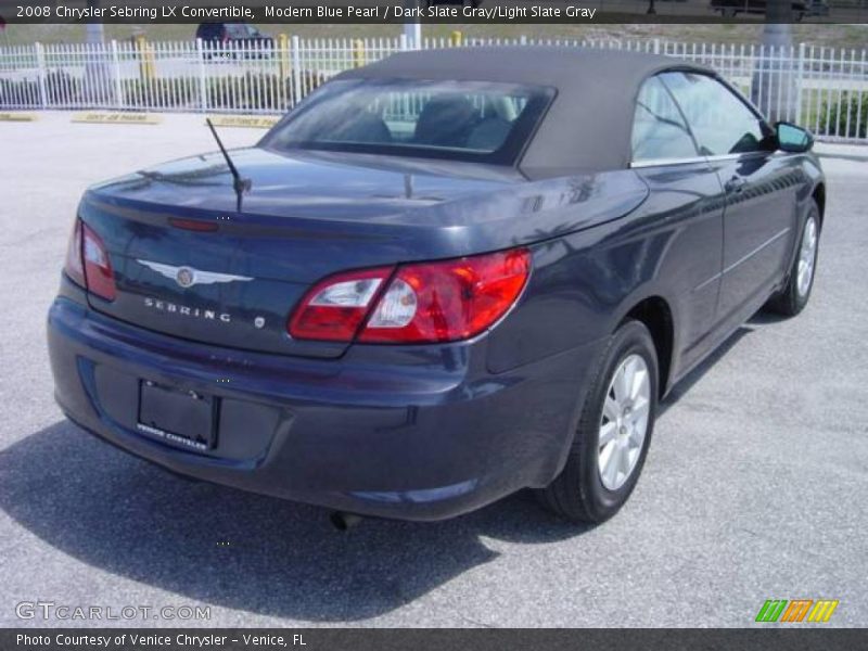 Modern Blue Pearl / Dark Slate Gray/Light Slate Gray 2008 Chrysler Sebring LX Convertible
