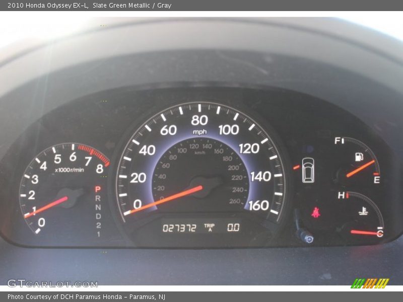 Slate Green Metallic / Gray 2010 Honda Odyssey EX-L