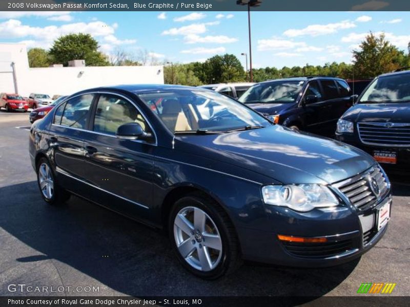 Blue Graphite / Pure Beige 2008 Volkswagen Passat Komfort Sedan