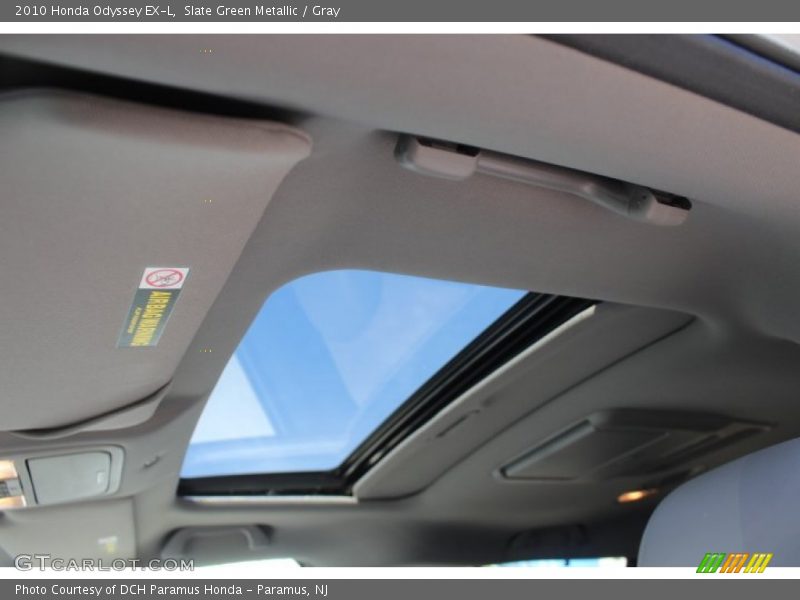 Slate Green Metallic / Gray 2010 Honda Odyssey EX-L