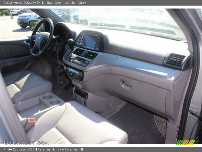 Slate Green Metallic / Gray 2010 Honda Odyssey EX-L