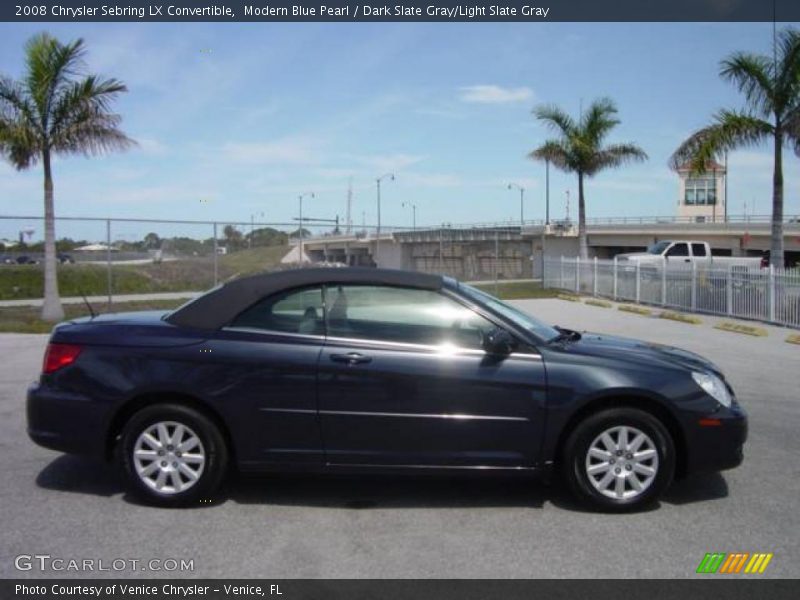 Modern Blue Pearl / Dark Slate Gray/Light Slate Gray 2008 Chrysler Sebring LX Convertible
