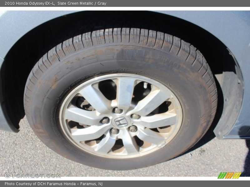 Slate Green Metallic / Gray 2010 Honda Odyssey EX-L