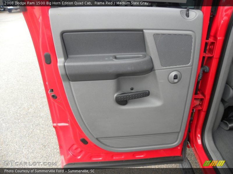 Flame Red / Medium Slate Gray 2008 Dodge Ram 1500 Big Horn Edition Quad Cab
