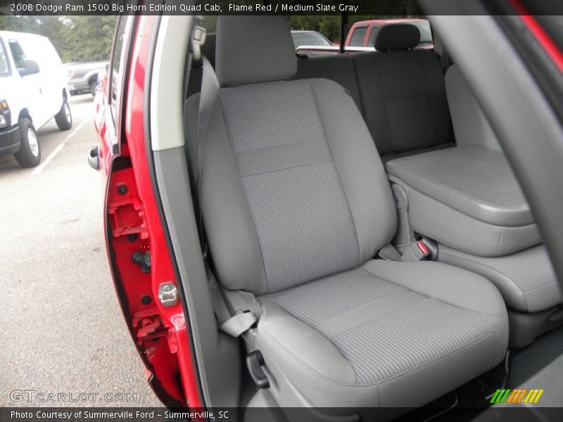 Flame Red / Medium Slate Gray 2008 Dodge Ram 1500 Big Horn Edition Quad Cab