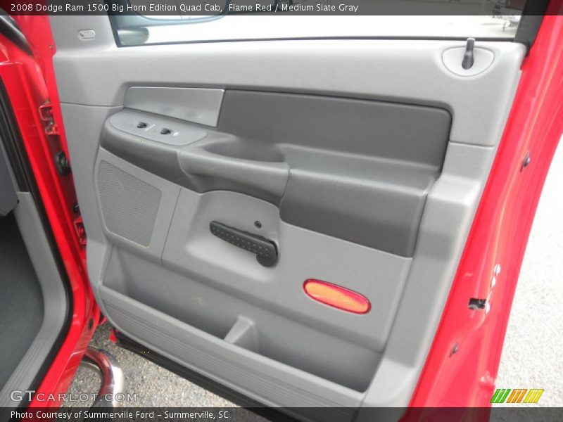 Flame Red / Medium Slate Gray 2008 Dodge Ram 1500 Big Horn Edition Quad Cab