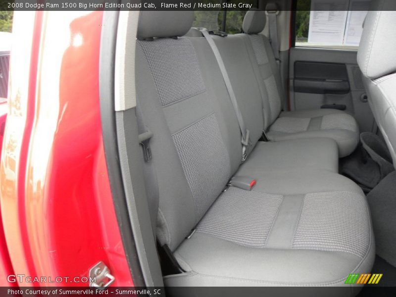Flame Red / Medium Slate Gray 2008 Dodge Ram 1500 Big Horn Edition Quad Cab