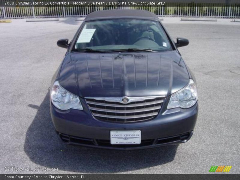 Modern Blue Pearl / Dark Slate Gray/Light Slate Gray 2008 Chrysler Sebring LX Convertible