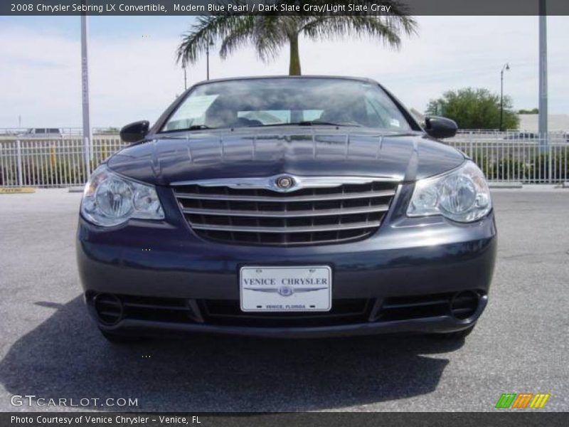 Modern Blue Pearl / Dark Slate Gray/Light Slate Gray 2008 Chrysler Sebring LX Convertible