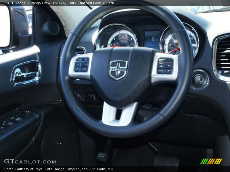 Dark Charcoal Pearl / Black 2011 Dodge Durango Crew Lux 4x4