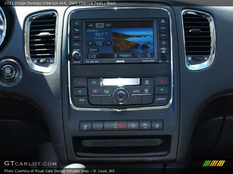Dark Charcoal Pearl / Black 2011 Dodge Durango Crew Lux 4x4